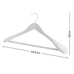 Набор вешалок дерев., 2 шт., с расшир. плеч., 44.5*23*5.8 см, JAPANESE WHITE, шт - Valiant фото 3