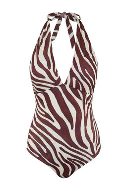 Zebra Desenli Derin V Yaka Kapl? Regular Mayo TBESS26MA00043