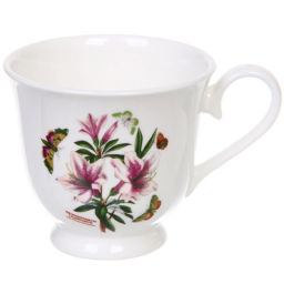 Чайная пара "Цветочная грация" (узкая кружка 220мл, блюдце) лилии
