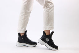 Ботинки 350.2021w.black /шерсть