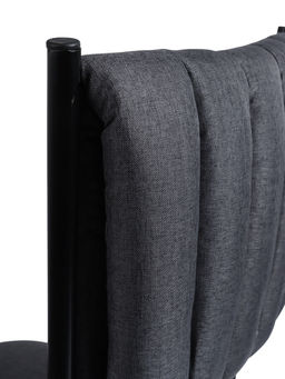 Стул мягкий для кухни разборный «Камелот», обивка рогожка, цвет чёрный/серый