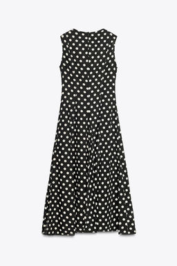 ZW COLLECTION POLKA DOT MIDI DRESS - Zara фото 8