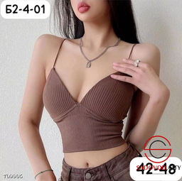 Топик женский на тонких бретелях