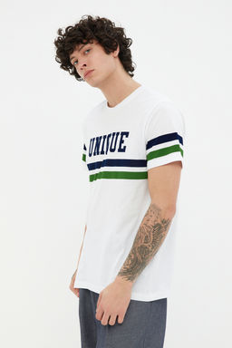 TRENDYOL MAN Gri Regular/Normal Kesim Kolej Bask?l? %100 Pamuk T-Shirt TMNSS20TS1836 - Trendyolmilla фото 9