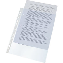 Файл-вкладыш А4, 30 мкм, Calligrata TOP Breeze гладкий, вертикальный, тонированные, 50 штук, голубые