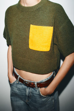 SHORT SLEEVE KNIT SWEATER - Zara фото 2