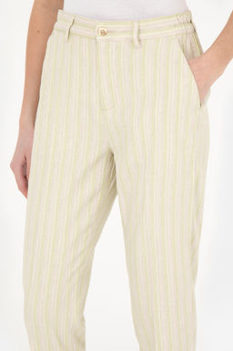 Женские брюки из плотной ткани фисташкового цвета - U.s. polo assn фото 5