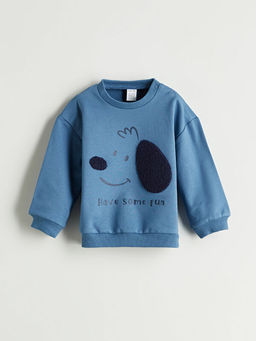 Bisiklet Yaka Erkek Bebek Sweatshirt ve E?ofman Alt 2li