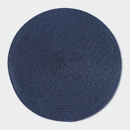 Цена за 12 шт. Салфетка сервировочная на стол Доляна «Лофт», d=38 см, синяя