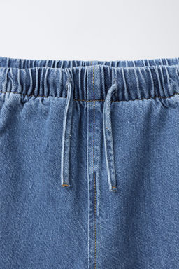 WIDE-LEG JEANS WITH DRAWSTRINGS - Zara фото 3