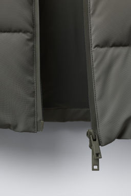 LONG COAT WITH RUBBER LABEL - Zara фото 8