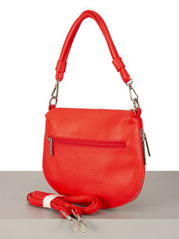 LACCOMA сумка Анжелика-Л815-алый эко кожа хлопок  фото 4