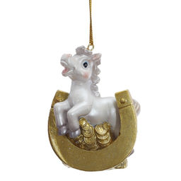 Фигурка декоративная подвесная "Лошадка", L5,5 W2,5 H7 см, 6в.