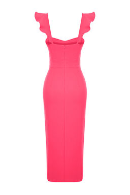 TRENDYOLMILLA Siyah Dokuma Elbise TPRSS24EL00134