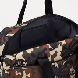 Сумка дорожная на молнии, наружный карман, цвет мультикам - Simaland фото 4