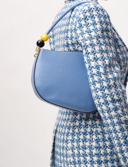 Кожаная сумка Azaro 30659 сиреневый закат