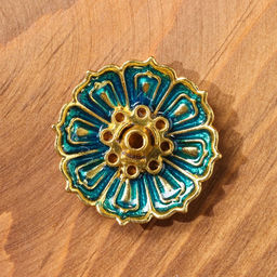 Подставка для благовоний TAKE IT EASY Лотос малый, эмаль синий