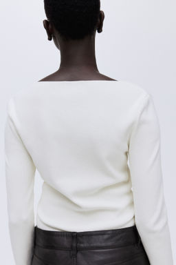 Top con escote cuadrado - H&m фото 6