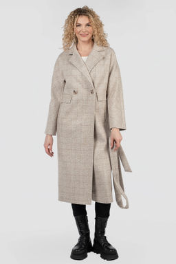 в составе ШЕРСТЬ 75%. .01-11900 Пальто женское демисезонное LADY