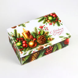 Набор подарочных новогодних коробок 10 в 1 Ёлочные игрушки, 32.5?20?12.5 - 12?7?4 см