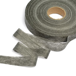 Лента Idealtex нитепрошивная клеевая по долевой 25мм 45г/м? в инд.упаковке серый 4725G рул.100м