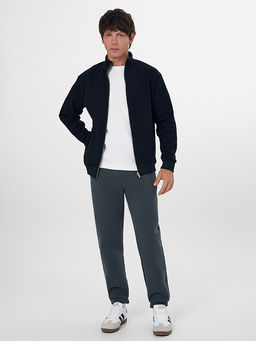 Теплые брюки джоггеры мужские зеленые с начесом - Mark formelle фото 8