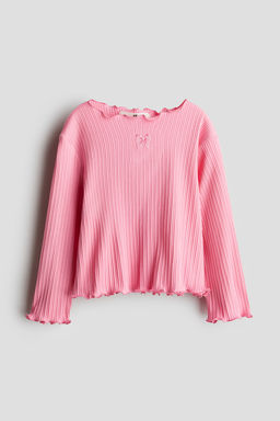Camiseta de algodon con detalles sobrehilados