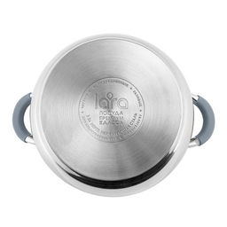 Кастрюля LARA (нерж) BELL 22x12,5см, 4,7л, капсулир индукц дно,стеклян. крышка (LR02-483)  фото 5