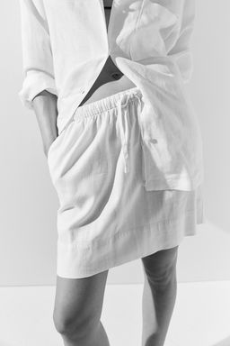 Minifalda en mezcla de lino - H&m фото 2