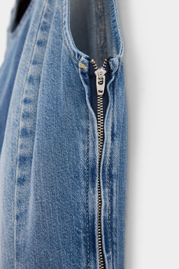 Mavi Kolsuz Asimetrik Midi Denim Elbise TWOAW27EL00030 - Trendyolmilla фото 6