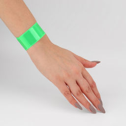 Цена за 9 шт. Светоотражающий слэп-браслет, самофиксирующийся, 22×3 см, цвет МИКС