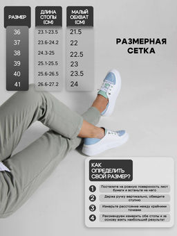 Кеды EDART 163.LusiR2w.Белый-голубой-мята