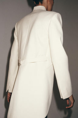 BLAZER LARGA SIN SOLAPA ZW COLLECTION / Beige claro - Zara фото 5