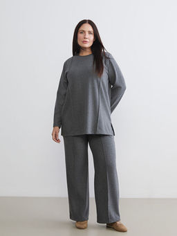 Bisiklet Yaka Kad?n Sweatshirt Tunik