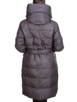 2237 GREY/PURPLE Пальто женское зимнее AKIDSEFRS (200 гр. холлофайбера) - Fashion фото 5