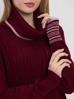 Платье женское 5212-2470. 2525/9752/3609 винная груша/камелия/лиловый