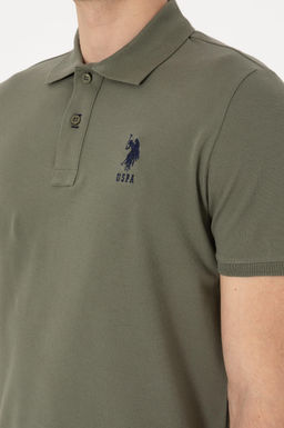 Erkek Slim Fit Polo Yaka Koyu Haki Basic Ti__rt Sepette S_rpriz _ndirim - U.s. polo assn фото 7