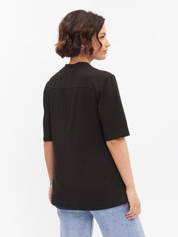 Футболка с вышивкой FU21602BLK01 - Артесса фото 8