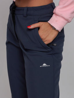 Брюки спортивные софтшелл MTFORCE женские синего цвета 2410S  фото 14