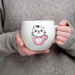 Кружка XXL керамическая Дорого внимание Для большого счастья, 600 мл  фото 2