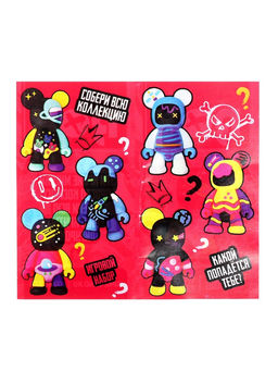 Игрушка - сюрприз Funny box WOOW TOYS «Мишки»: детский брелок, наклейки, карточка