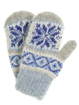 Варежки детские "Орнамент" с вставкой 0603-4
