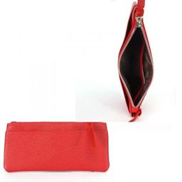 Портмоне женское Croco-ПР-803 натуральная кожа 3 отд, 6 карм, алый флотер (128) 229040