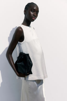 MAMA Blusa con cinturon de anudar - H&m фото 4