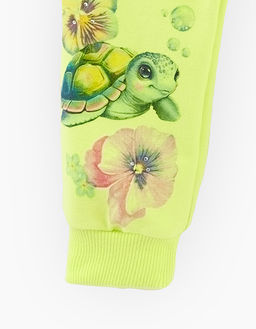 Брюки оттенка кибер лайм для девочки 240026 - Bell bimbo фото 3