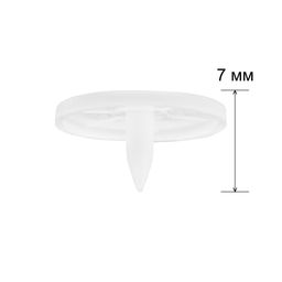 Кнопка Micron POM-15/500 Кнопки пластиковые пластик d 15 мм 500 шт. № 001 белый