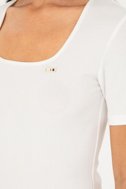 U. S. Polo Assn / Женская белая футболка - U.s. polo assn фото 7