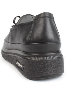 03-5318 BLACK Полуботинки женские (натуральная кожа)