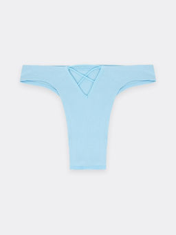 Цена за 2 штуки! Трусы женские бразилиана в голубом цвете небесный 412717