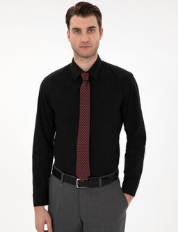 Siyah Slim Fit Uzun Kollu Basic G_mlek - Pierre cardin фото 3
